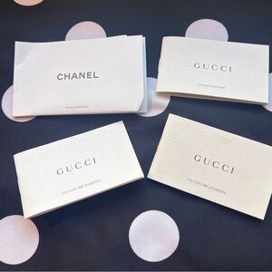 Gucci & Chanel White Booklets